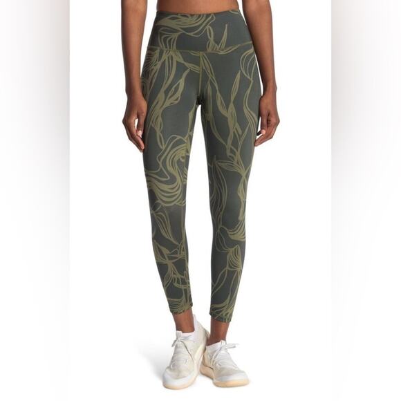 Z by Zella Daily High Waist 7/8 Leggings Olive Green XS - Picture 1 of 7
